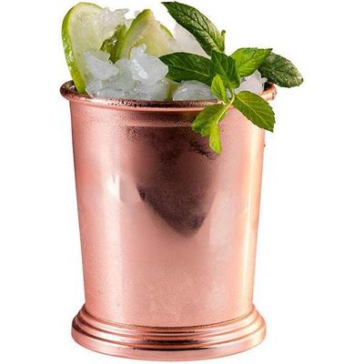 Becher APS "Julep Mug", braun (kupferfarben), H:10cm Ø:8,5cm, Edelstahl, Trinkgefäße, Becher, Antik-Kupfer-Look, 350 ml
