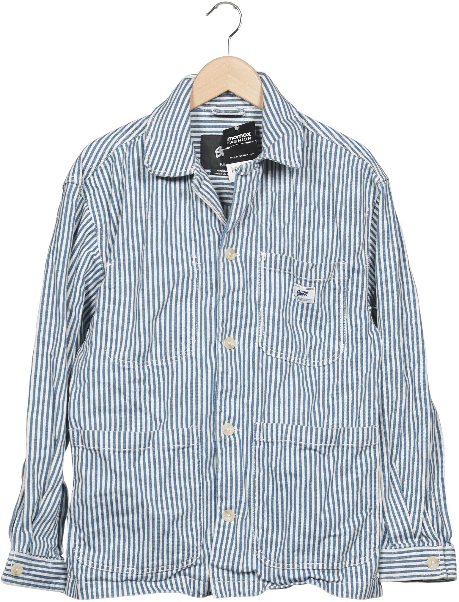 Pull & Bear Herren Jacke, Mehrfarbig, Gr. M, Baumwolle - Second Hand