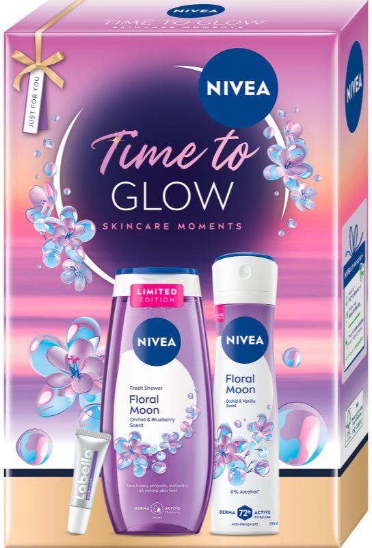 NIVEA Time to Glow gift set for radiance and hydration