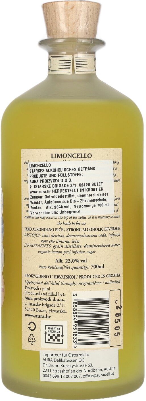 Aura Delikatessen Aura LIMONCELLO 23% Vol. 0,7l