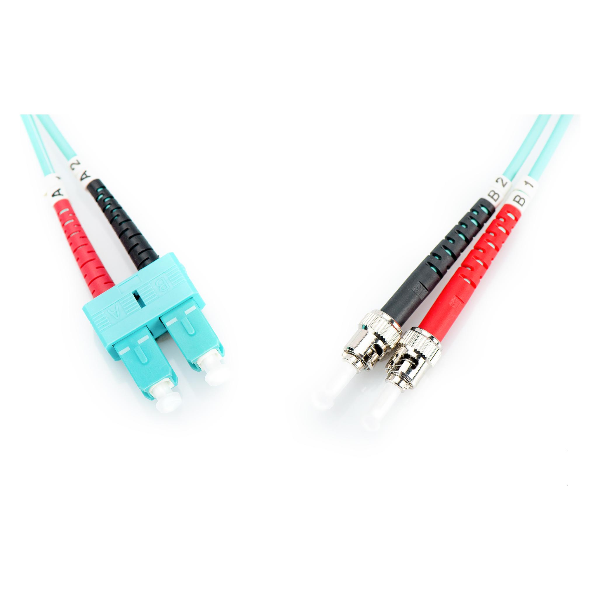 Digitus LWL Patchkabel ST/SC 50/125 2m multimode duplex OM3 RAL 4003 (2 m) (DK-2512-02/3)
