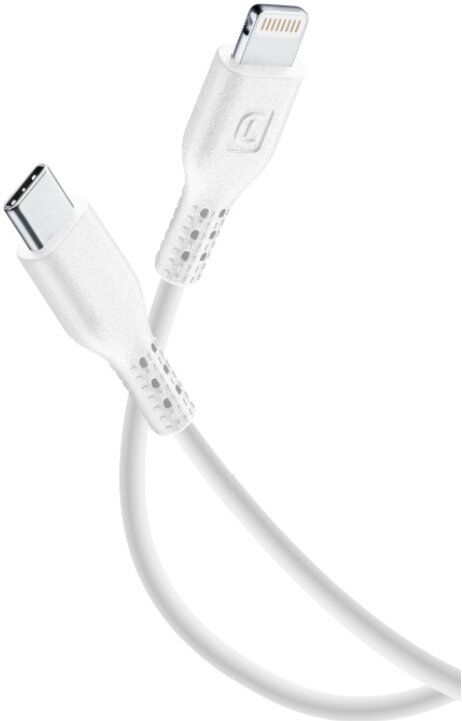 Cavo Lightning Cellular Line USBDATAC2LMFITABW POWER CABLE Certificato
