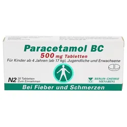 PARACETAMOL BC 500 mg Tabletten 20 St