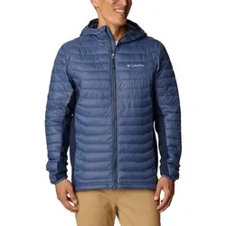 COLUMBIA Damen Jacke Powder Pass Hooded Jacket, Größe L in Blau Blau