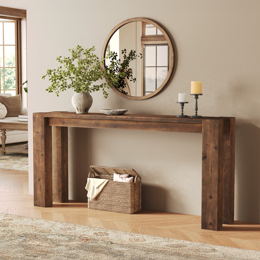 Blue Elephant 180cm Solid Wood Console Table Brown 85cm H X 180cm W X 35cm D