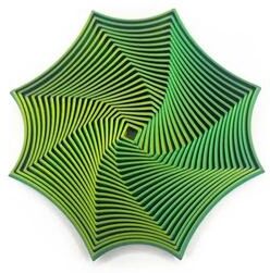 Useful Little Things Octagonal Geometric Illusion Fidget Toy green