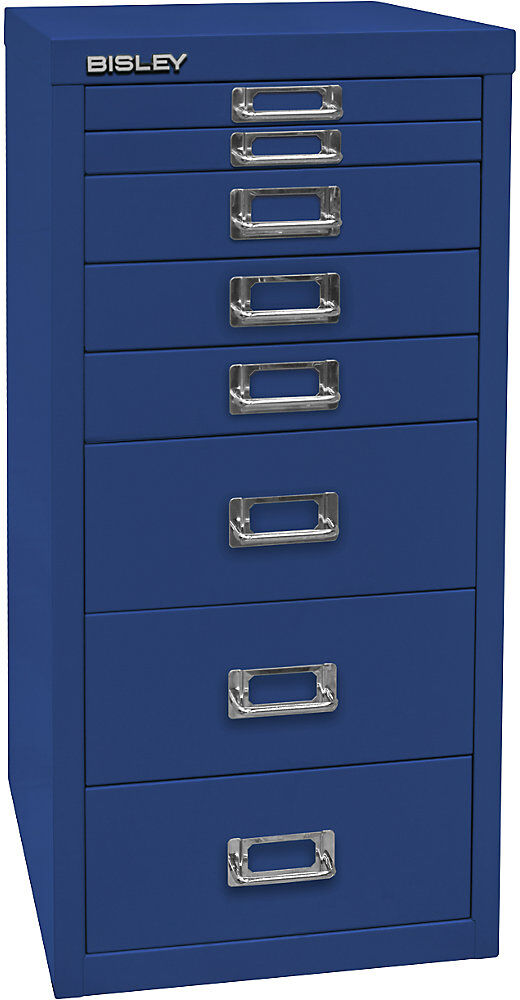 MultiDrawer™ 29er Serie, DIN A4, 8 Schubladen, oxfordblau BISLEY