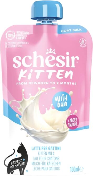 Schesir Kitten Leite de Cabra 6 uds x 150g