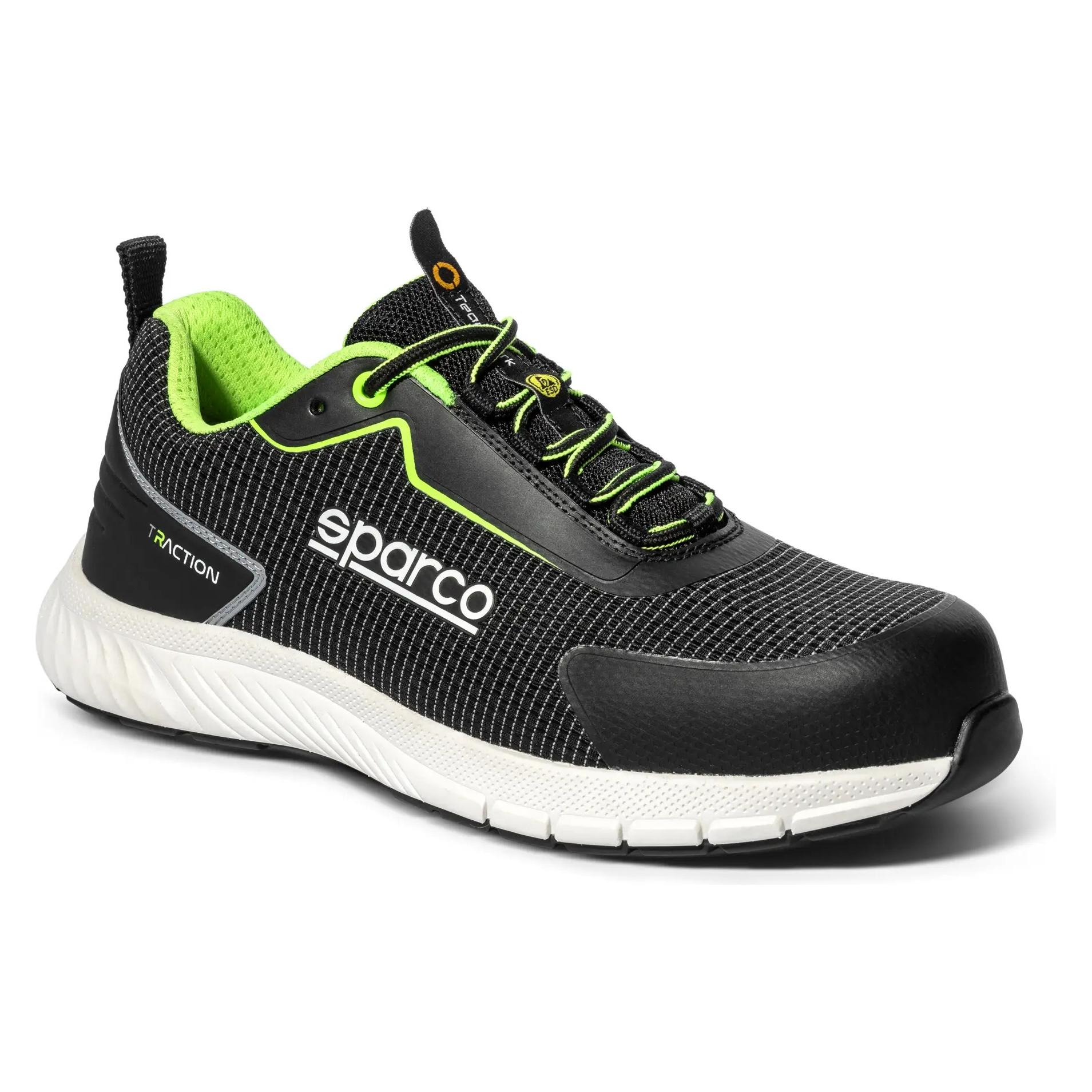 Sparco Sicherheits-Schuhe traction yuki, esd s1ps sr fo hro Schwarz (45) (TRACTION YUKI NRBI NOIR)