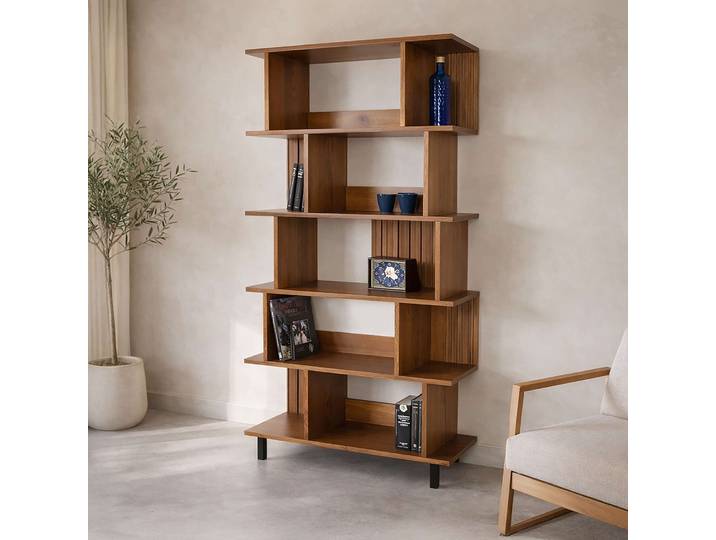 Bibliothèque en bois massif 90 cm