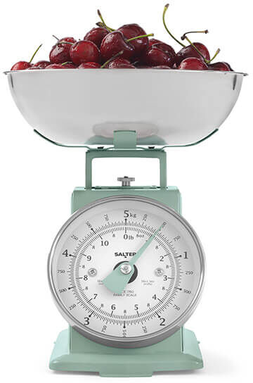 Salter Timeless Green Mechanical Kitchen Scale