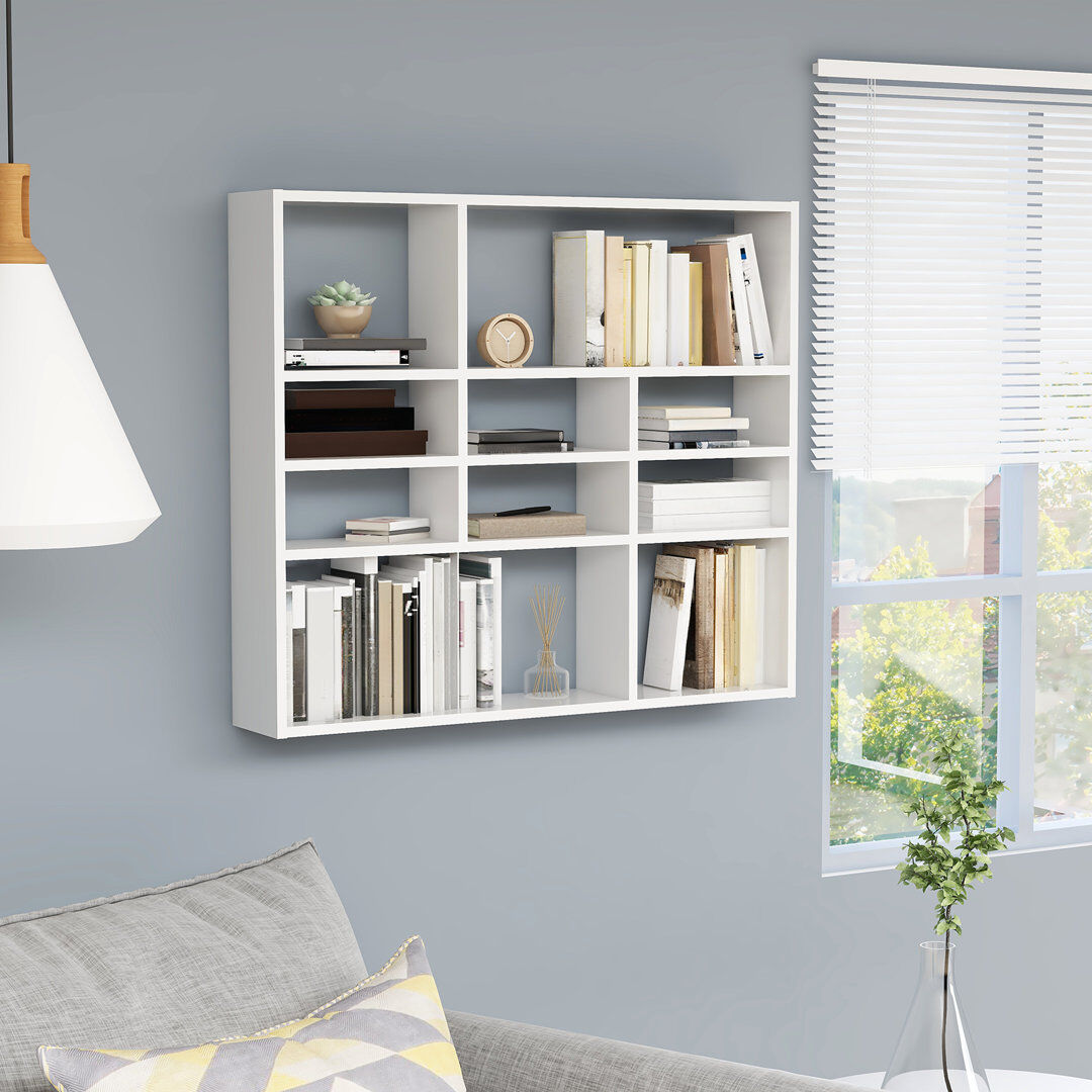 Brayden Studio Ramus 10 -Piece Accent Shelf White