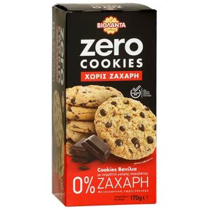 Violanta Kekse Classic Zero Cookies, zuckerfrei, mit Schokolade, 170 g