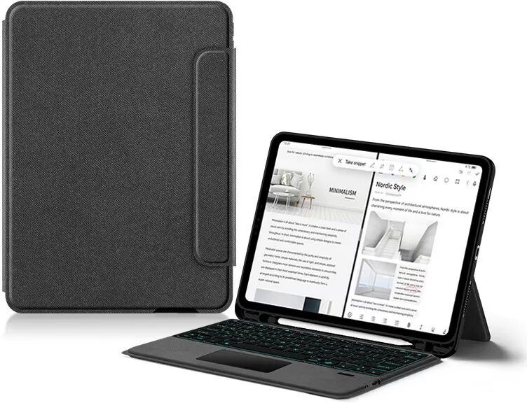 INF 2-in-1 Touchpad-Tastaturhülle kompatibel mit iPad Pro 11 (2024) - Bluetooth-Tastatur & Schutzhülle