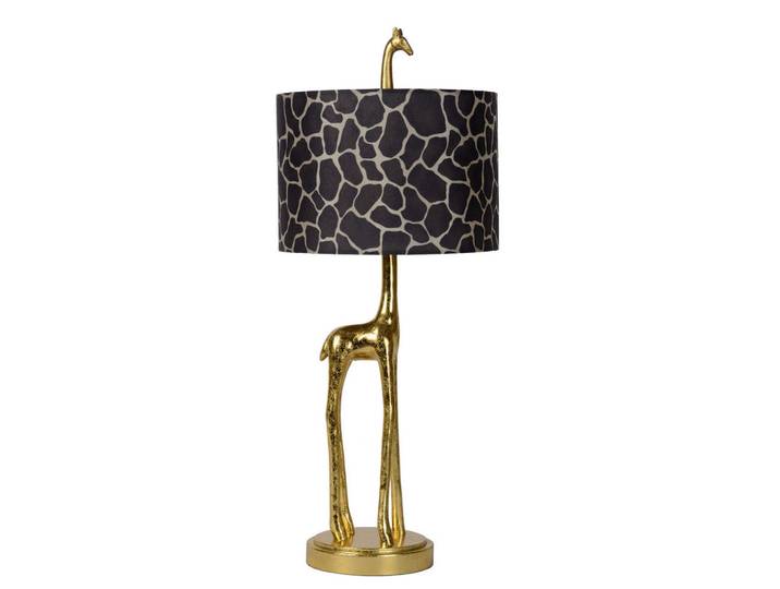 Lucide Tischleuchte Extravaganza Miss Tall, Braun, Giraffe, zylindrisch, 60.5 cm, RoHS, Reach, Schnurschalter, Lampen & Leuchten, Innenbeleuchtung, Tischlampen, Tischlampen