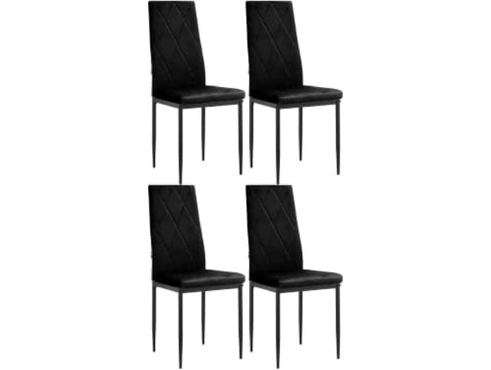 Melly Esszimmerstuhl 4er Set in schwarz