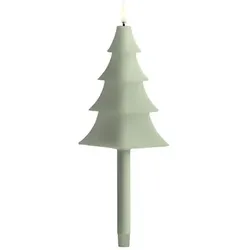 LED mini taper tree candle von Piffany in Sage green, 1,3x25cm