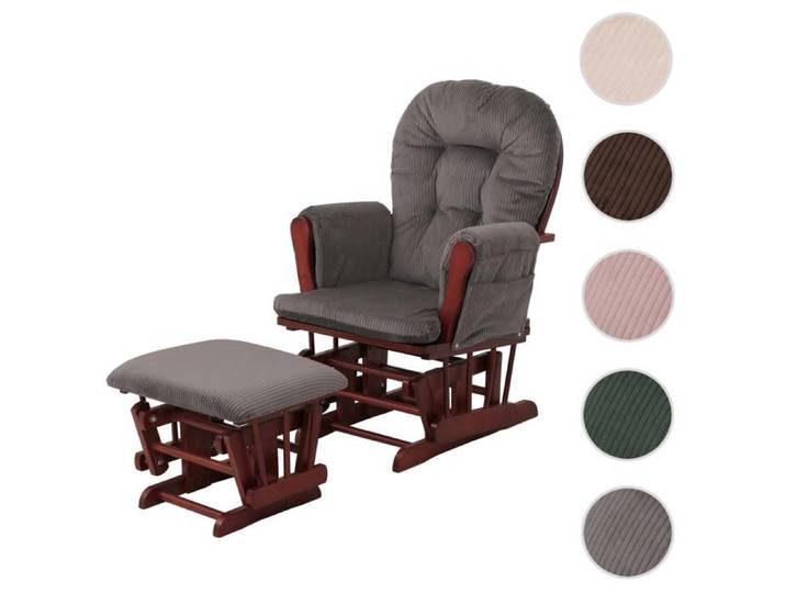 Fauteuil relax HWC-C76 gris foncé structure foncée