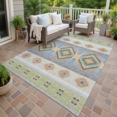 Addison Rugs Machine Washable Indoor/ Outdoor Global Chennai Chantille Rug