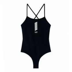 EA7 für Damen. 7W000285_AF20663 Wassersport-Badeanzug schwarz (XL), Lässig, Strandbekleidung, Polyester
