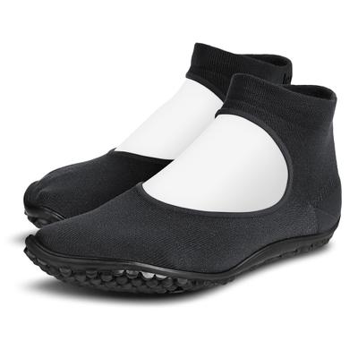 Barfußschuh LEGUANO "BALLERINA", Damen, Gr. XL (44/45), ungefüttert, schwarz, Textil, Schuhe Barfußschuh Ballerina Riemchenballerina, Ballerina, Slipper, Bequemschuh Flexibilität vom Zeh bis zur Ferse