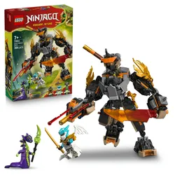 LEGO NINJAGO 71854 Coles Action-Mech und Drachen-Zane, Ninja Spielzeug