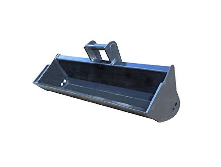 SRM Design Baggerschaufel starr 100cm Universal Anbauplattte Radlader Minibagger Schaufel
