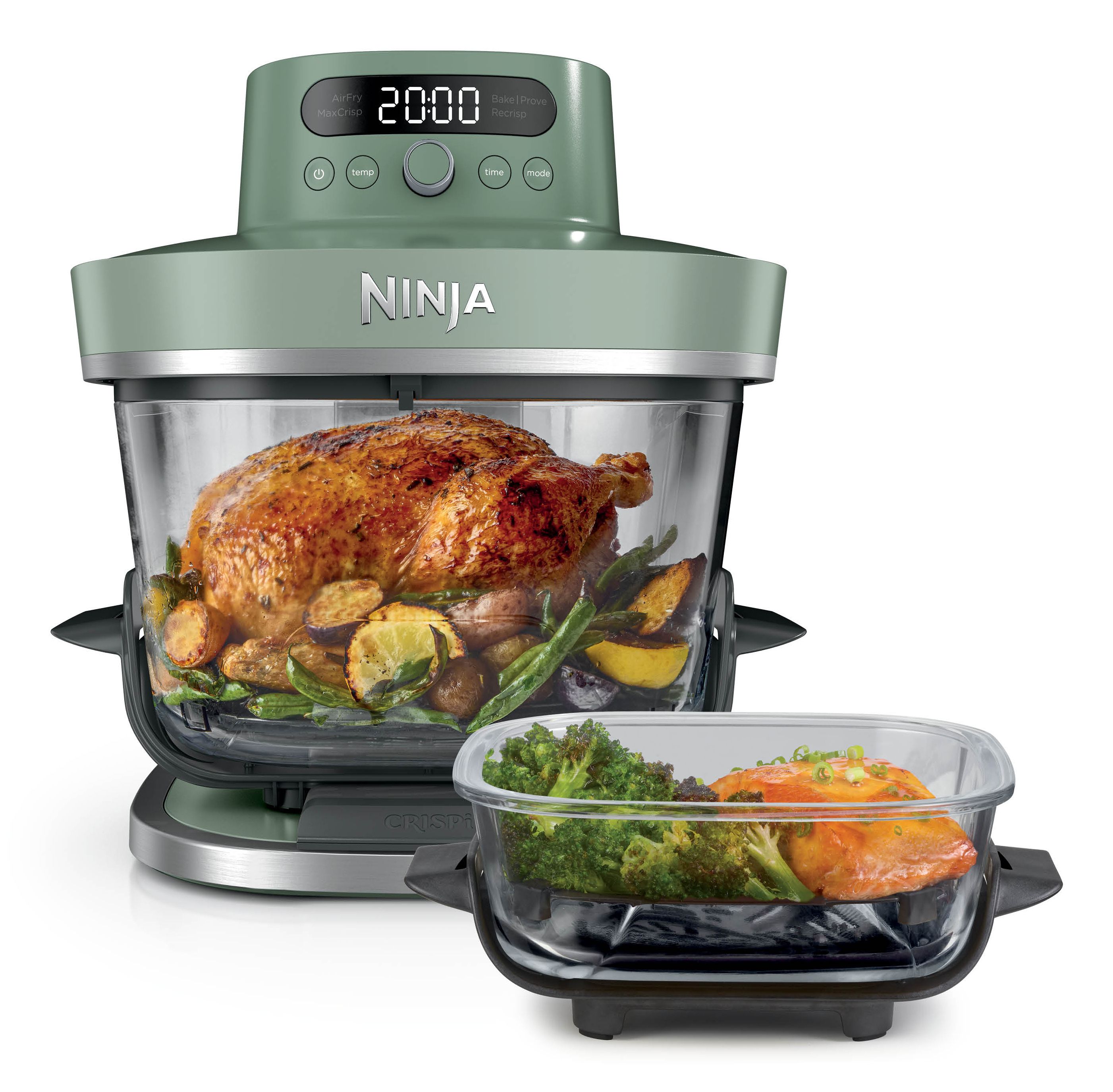 Ninja AS090EUGN Crispi Pro 5-in-1 Heißluftfritteuse 5,7 l 2050 W (Grün)