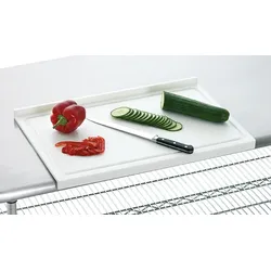Bartscher Schneidbrett PE, Stopperkante, ws.