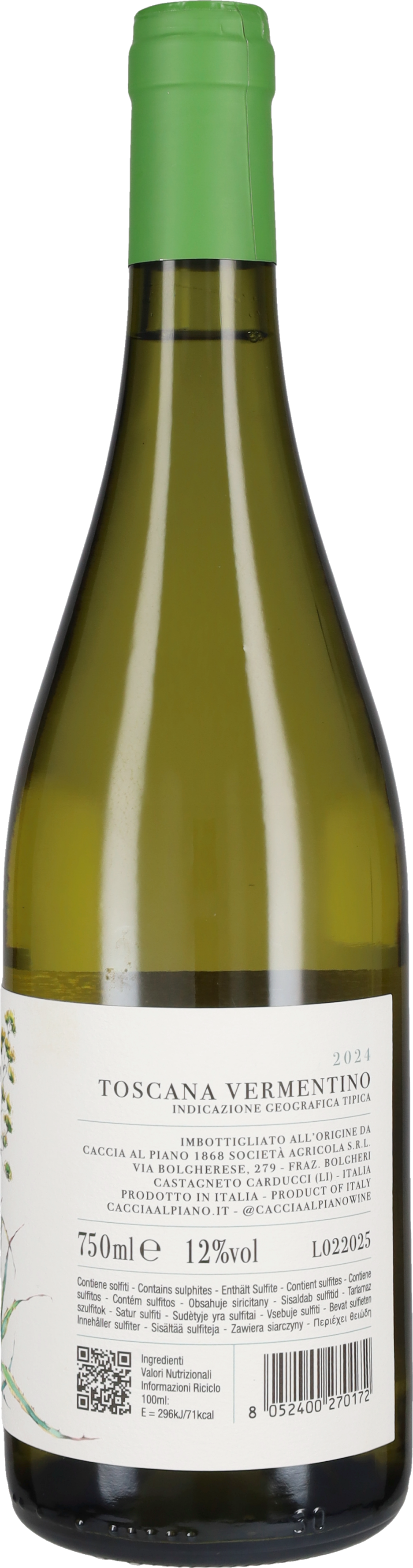 Caccia al Piano Vermentino 'Le Bozze' 2025