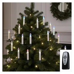 Holy Bell, LED Kerzen, LED-Weihnachtsbaumkerzen mit Fernbedienung (15x)