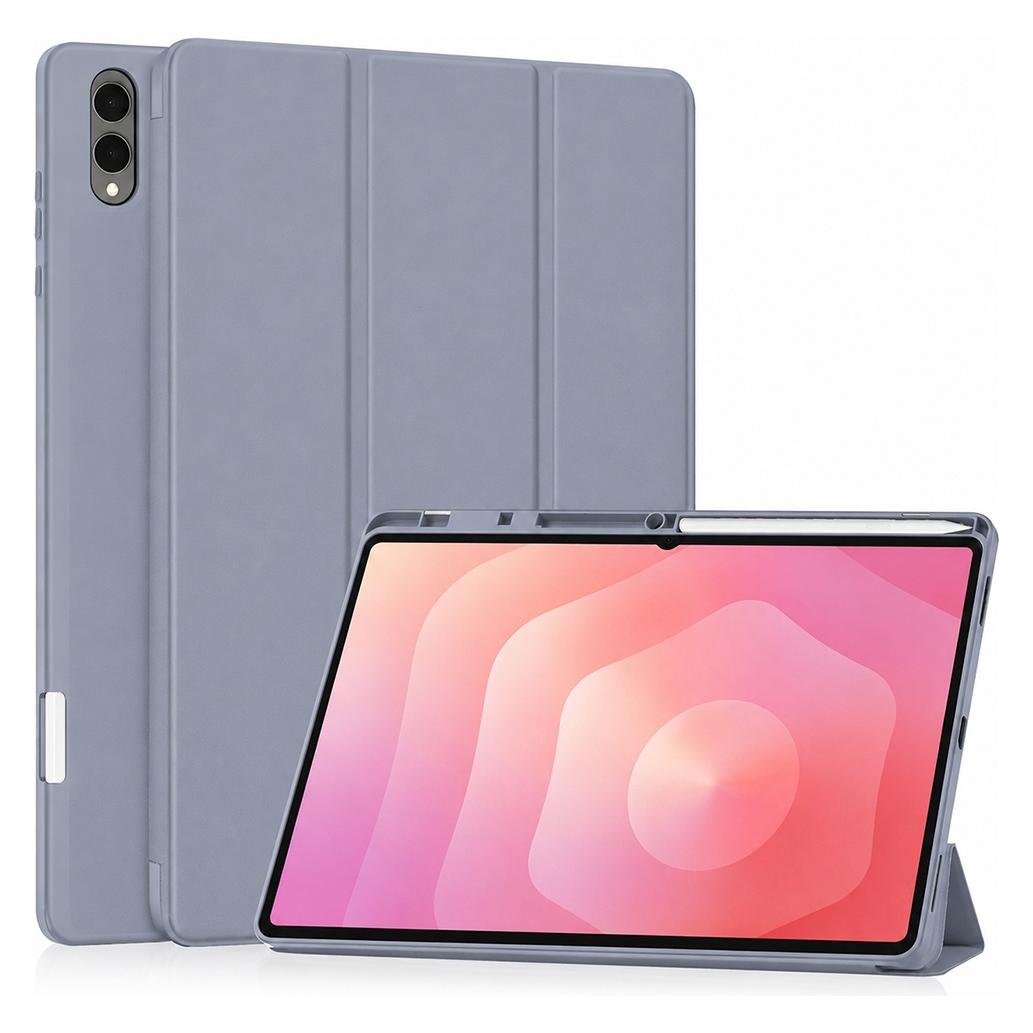 Techsuit - Flex Trifold (mit Stifthalter) - Samsung Galaxy Tab S11 Ultra / Tab S12 Ultra - Lila (Samsung Galaxy Tab S11 Ultra) (71960678)