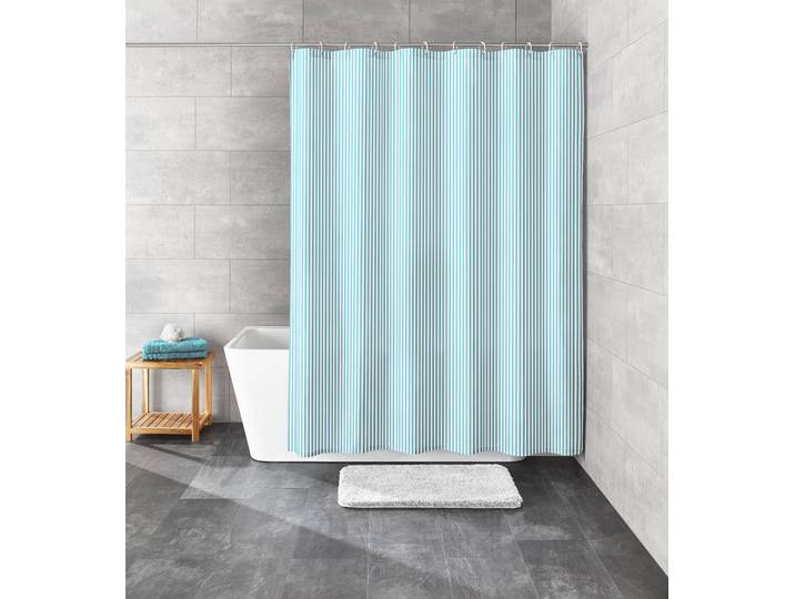 Duschvorhang KLEINE WOLKE » Sanna« , blau (opal), B:120cm H:200cm, Polyester, Duschvorhänge, Duschvorhang