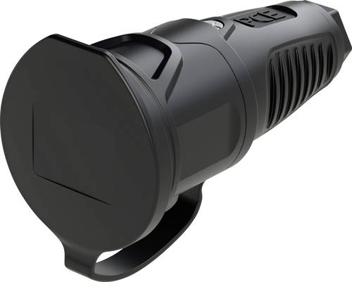 PC Electric 2511-ss Schutzkontaktkupplung Gummi 250V Schwarz IP54