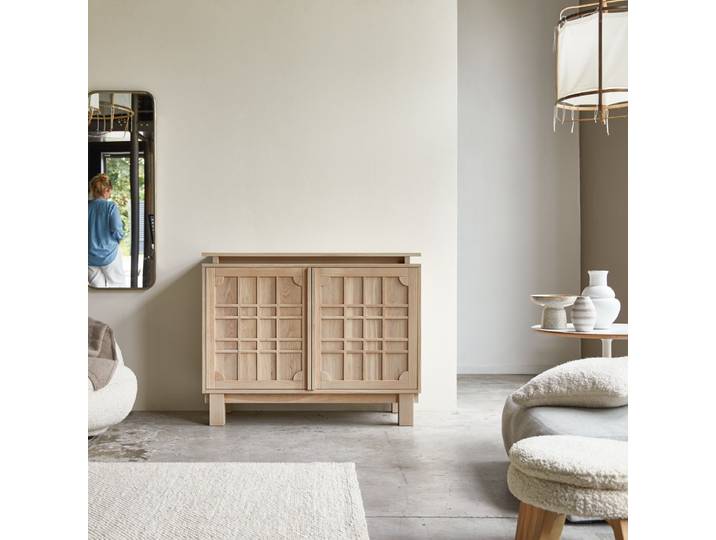Anrichte aus Eiche massiv 120 cm Bodi - Natur - Oak