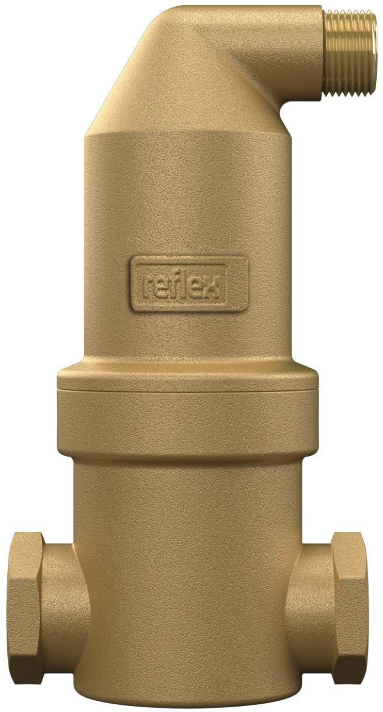 Séparateur de microbulles Reflex Exvoid 9251010 A 3/4, IG 3/4", horizontal, 110 °C, 10 bar, laiton