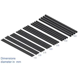 DELOCK Schrumpfschlauch Sortiment 100 mm 28 Stück schwarz