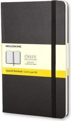 MOLESKINE S, harter Einband, kariert, schwarz
