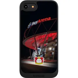 Nivocase Handyhülle für Apple iPhone 8 Hülle NIVOpure Case Schwarz Bayer 04 Leverkusen Offizielles (Apple iPhone 8), Smartphone Hülle, Schwarz