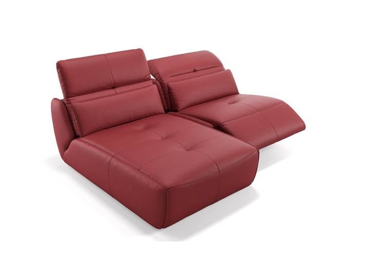 Ecksofa mit Relaxfunktion MODICA Leder Eckcouch
