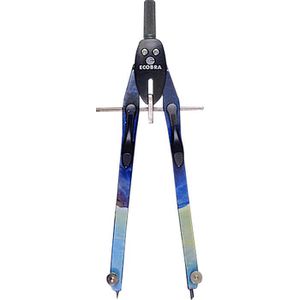 Ecobra Zirkel 426317 Duo-Tec, 2-teilig, Schnellverstellzirkel, schwarz