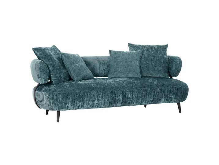 Landscape Bigsofa, Türkis, Holz, Füllung: Polyester,Polyester, 245x85x110 cm, Stoffauswahl, Wohnzimmer, Sofas & Couches, Bigsofa