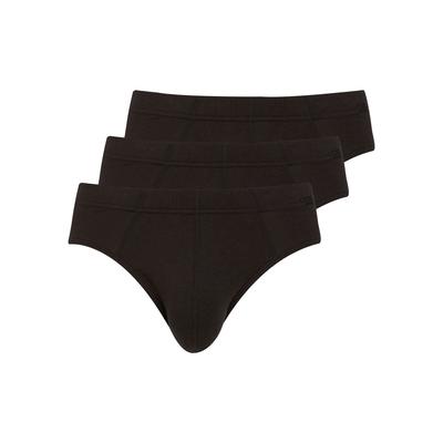 Slip JOCKEY "Cotton +", Herren, Gr. S, schwarz, Single Jersey, Obermaterial: 60% Baumwolle, 35% Lyocell, 5% Elasthan, unifarben, körpernah, Unterhosen Slip, ohne Eingriff, keine Seitennähte