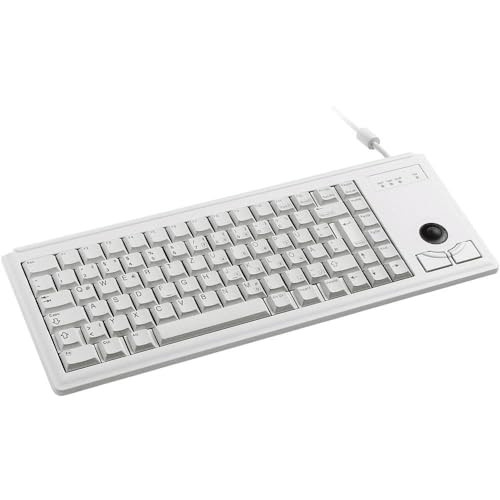 Cherry Slim Line Compact Keyboard G84-4400 Grijs QWERTZ PS2