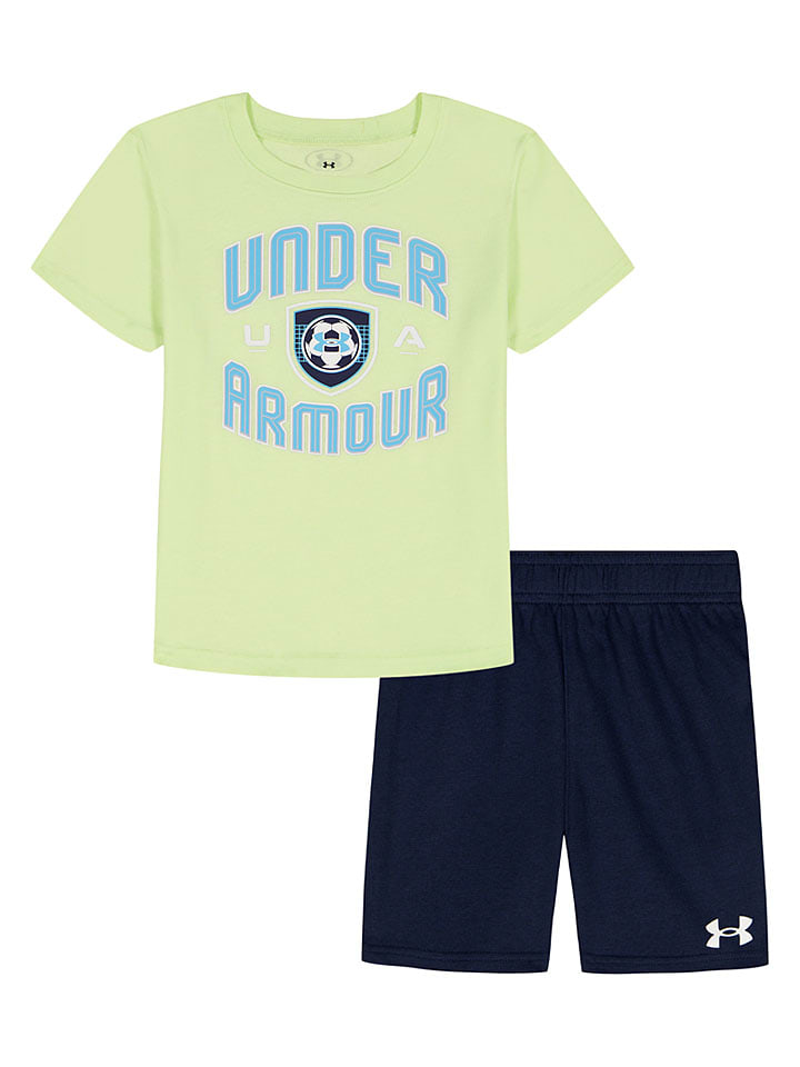 Under Armour 2tlg. Outfit in Gelb/ Dunkelblau - 116-122