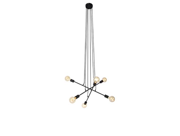 Suspension moderne noire 80 cm 6 lumières - Sydney