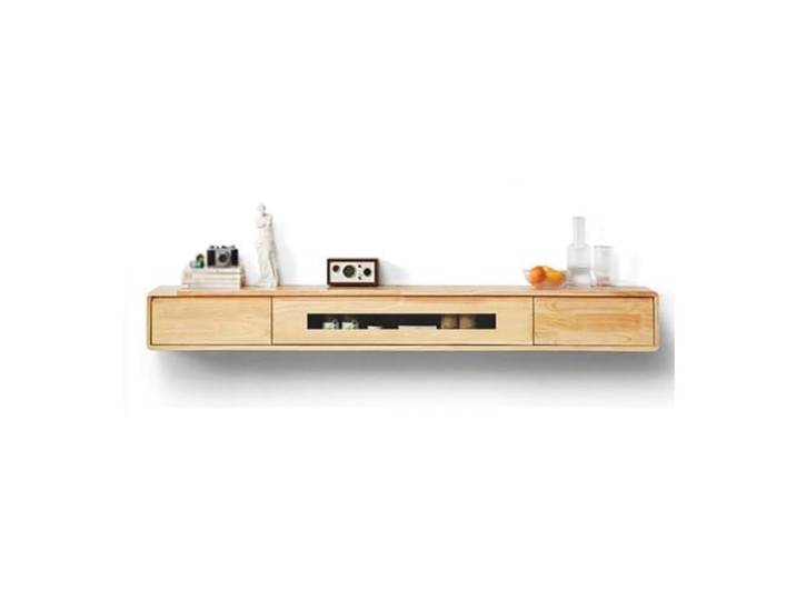 DFHS46JK Multimedia-Möbel Minimalistischer schwebender TV-Ständer, wandmontierte Unterhaltung für das Wohnzimmer(Natural,140x20x24cm)