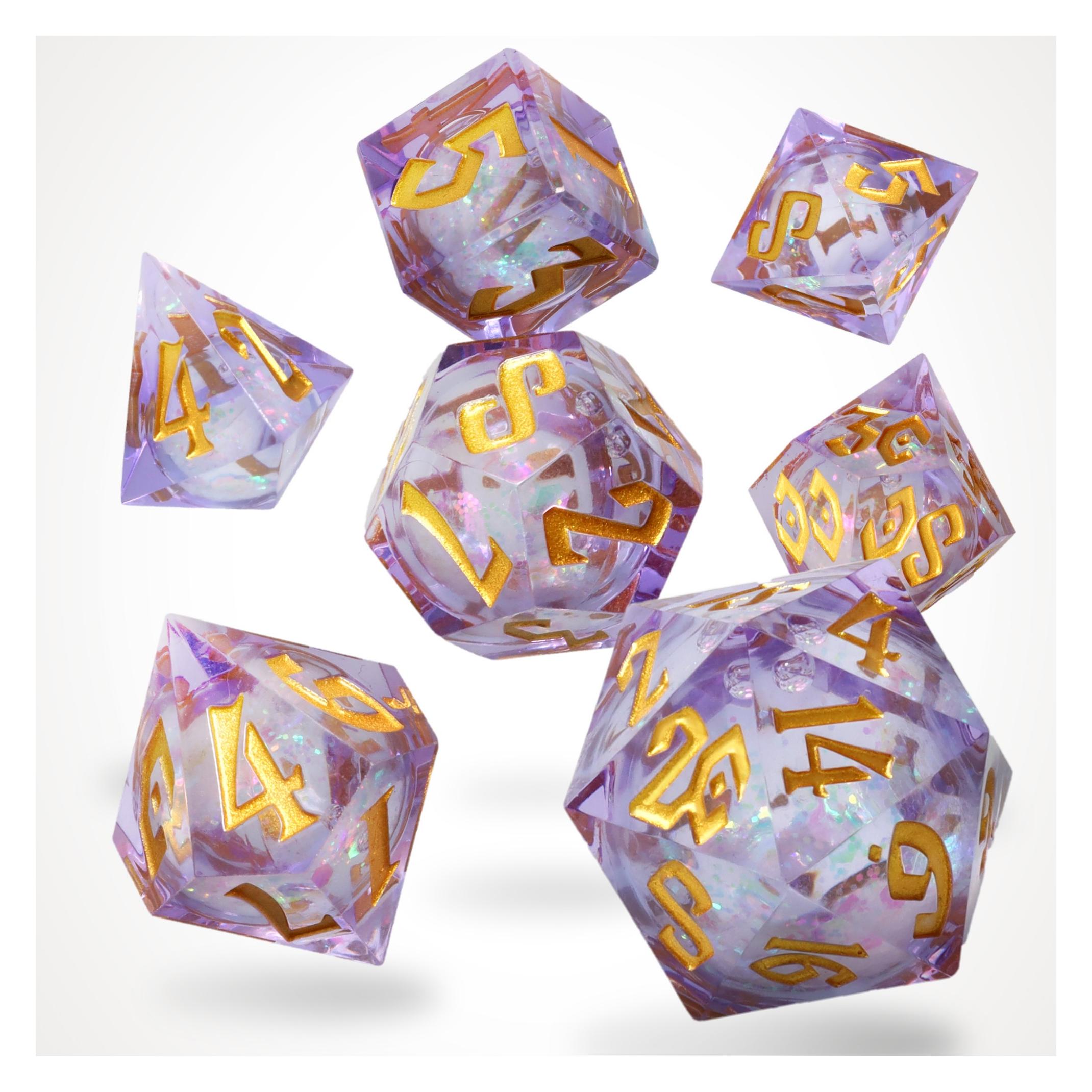 Glass Staff Arcane Sparkle Liquid Core RPG Dice Set (69209657)