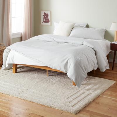 TOWN & COUNTRY EVERYDAY Cloud Shag Plush Border Area Rug