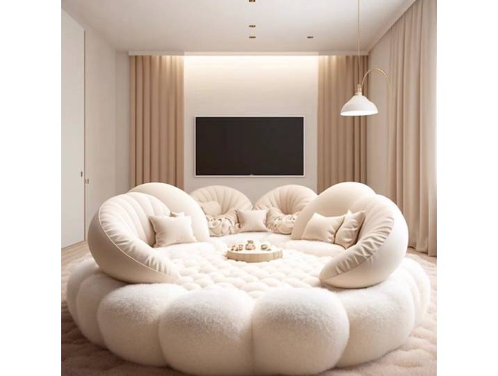 Design européen lit rond hôtel de luxe minimaliste luxe organisateur lit enfants filles Muebles Para dortoir meubles